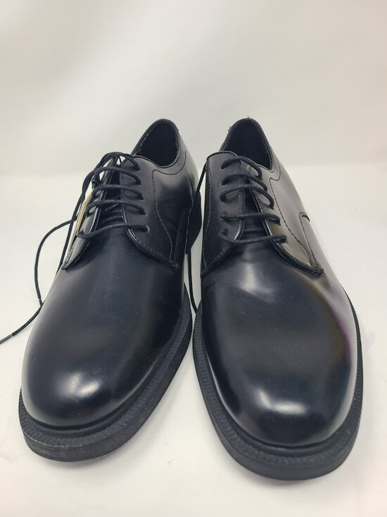 Zara Black Leather Derby Shoes Size US 12 2480/920